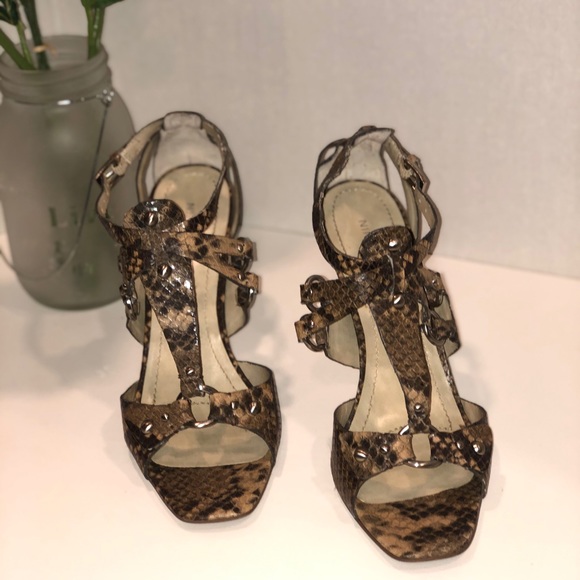 Nine West Snake Print Sandal - Picture 2 of 8